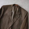1990's イヴ・サンローラン ウール シングル テーラードジャケット 総裏地 ブラウン L相当