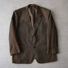1990's イヴ・サンローラン ウール シングル テーラードジャケット 総裏地 ブラウン L相当