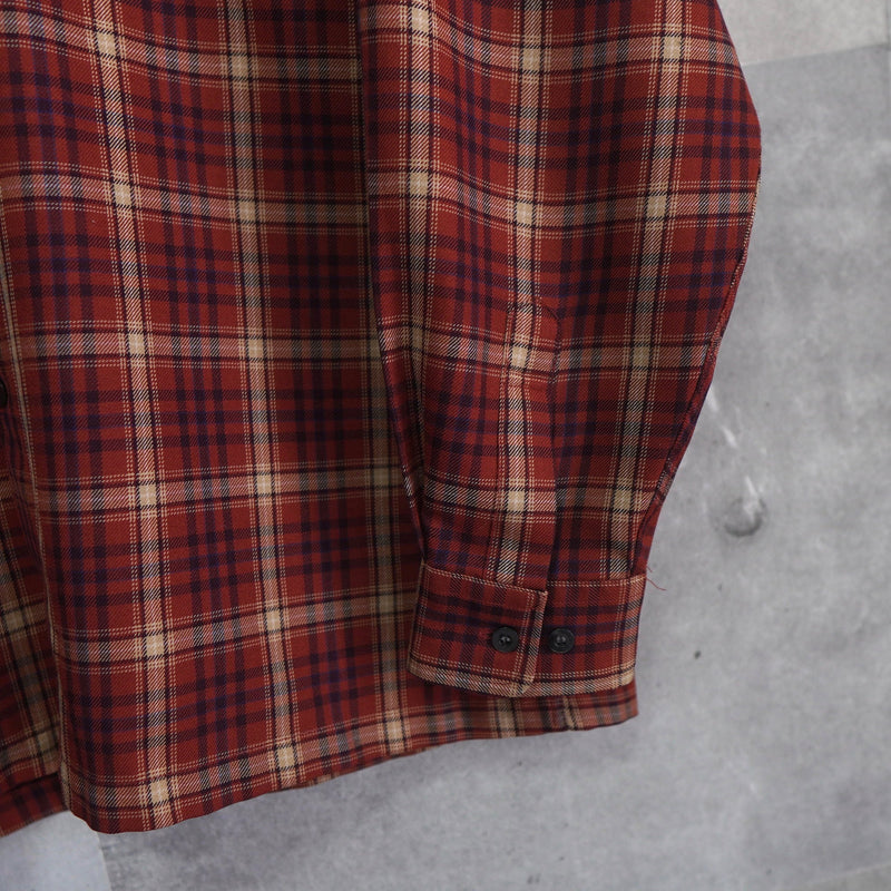1990's Logo Embroidery Check Shirt - NEWSED