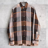 1990's Logo Embroidery Check Shirt - NEWSED