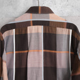 1990's Logo Embroidery Check Shirt - NEWSED