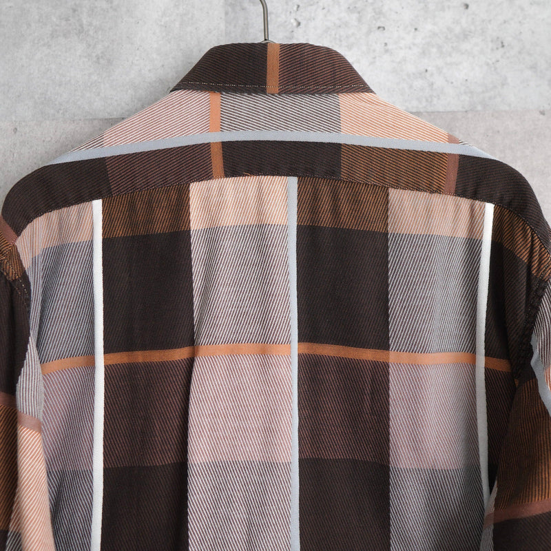 1990's Logo Embroidery Check Shirt - NEWSED