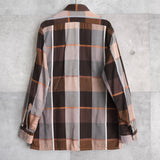 1990's Logo Embroidery Check Shirt - NEWSED