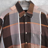 1990's Logo Embroidery Check Shirt