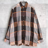 1990's Logo Embroidery Check Shirt