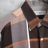 1990's Logo Embroidery Check Shirt - NEWSED