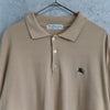 1990's Logo Embroidery Long Sleeve Polo Shirt