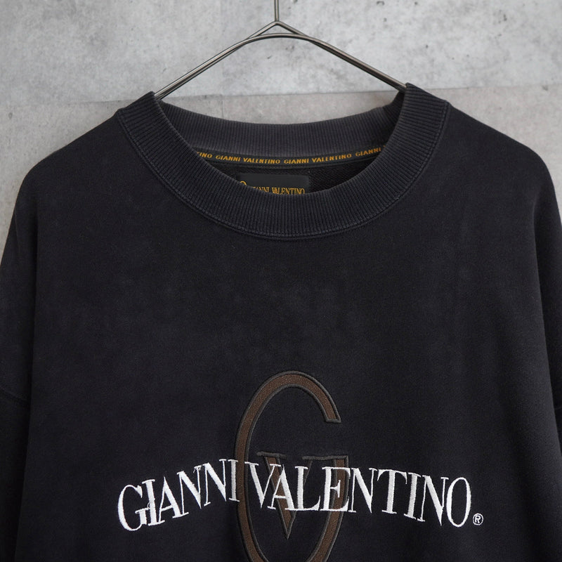 1990's Logo Embroidery Oversize Sweatshirt - NEWSED