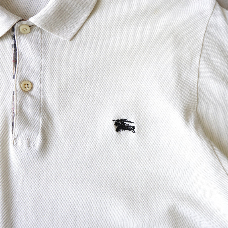 1990's Logo Embroidery Polo Shirt - NEWSED