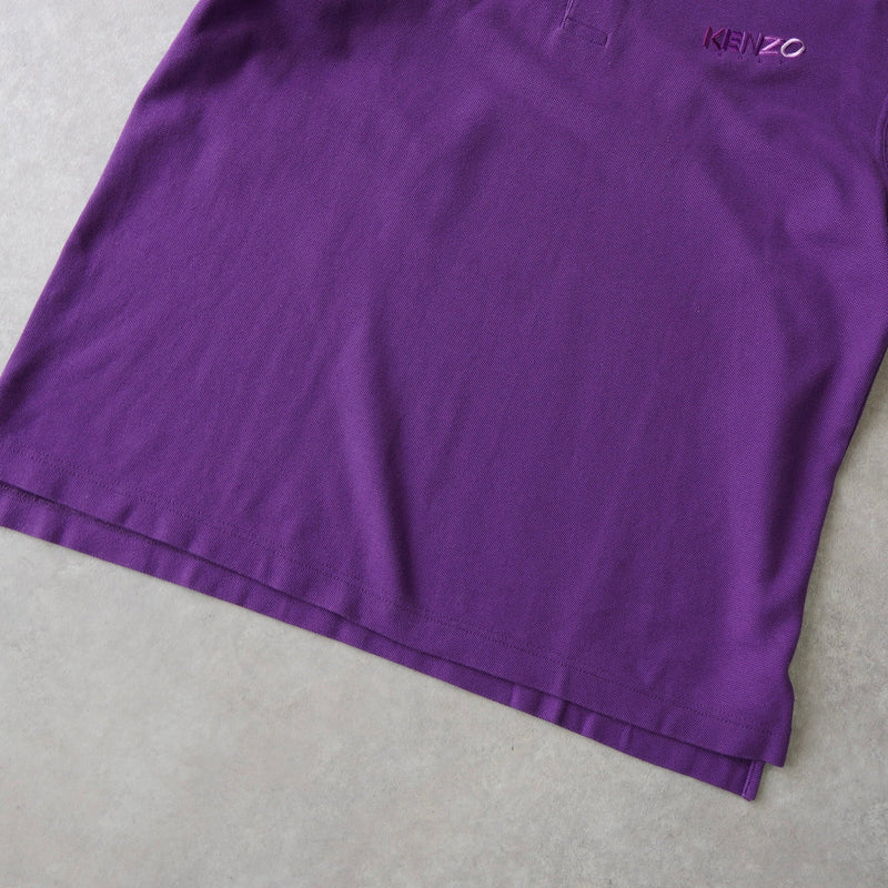 1990's Logo Embroidery Polo Shirt - NEWSED
