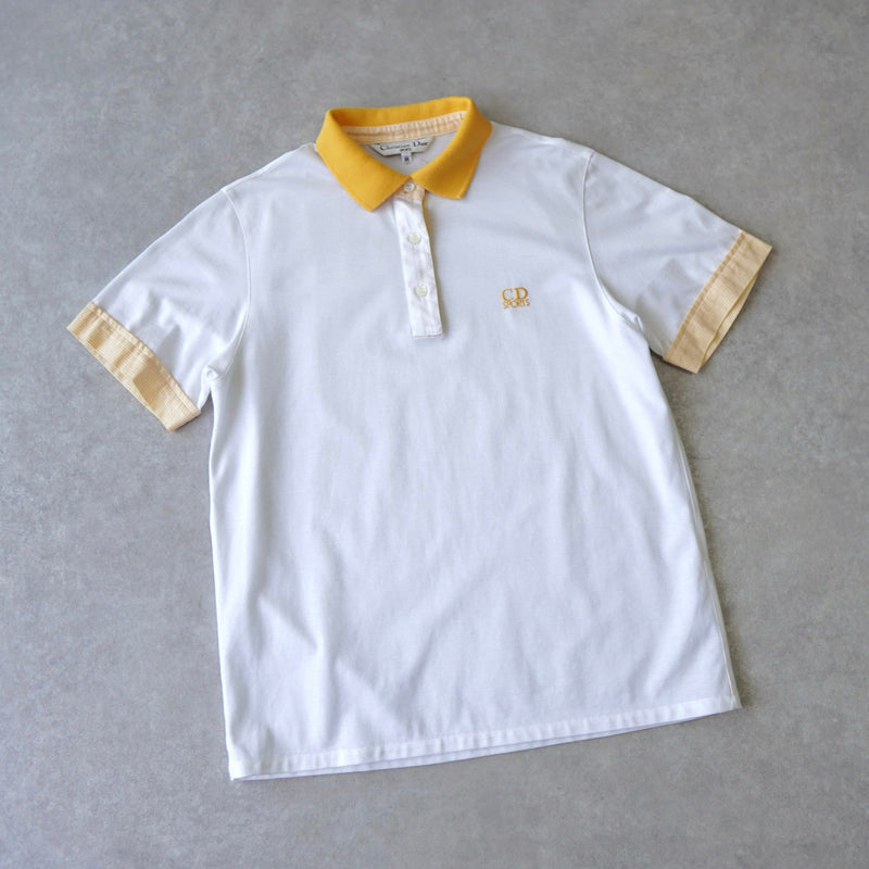 1990's Logo Embroidery Polo Shirt - NEWSED