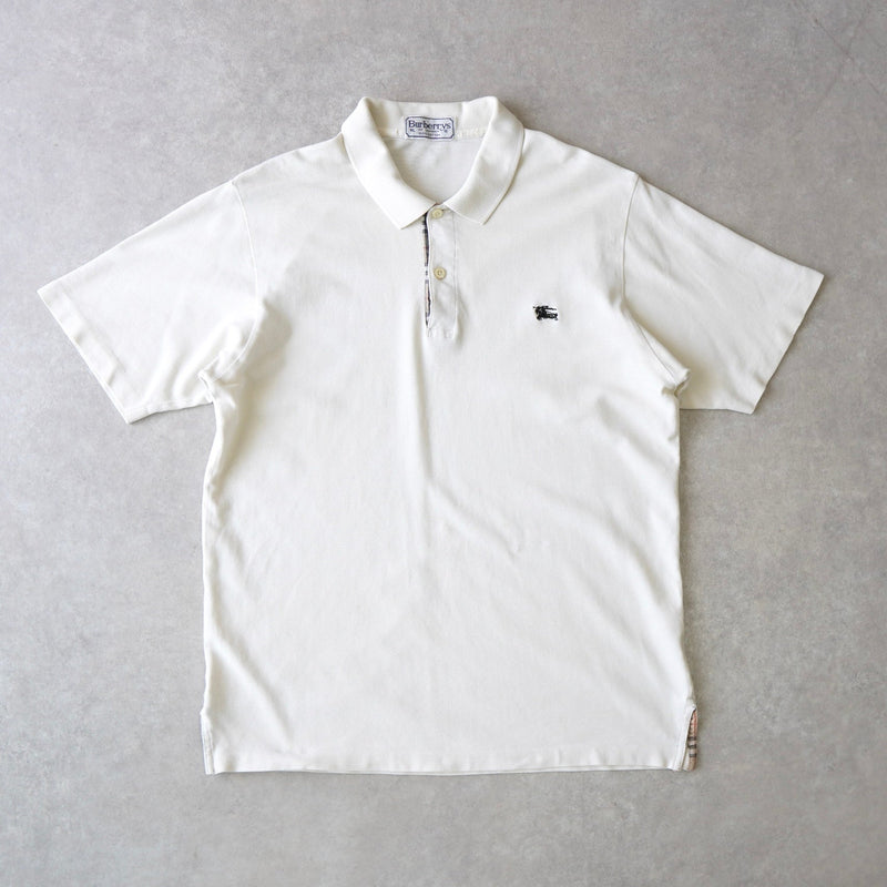 1990's Logo Embroidery Polo Shirt - NEWSED