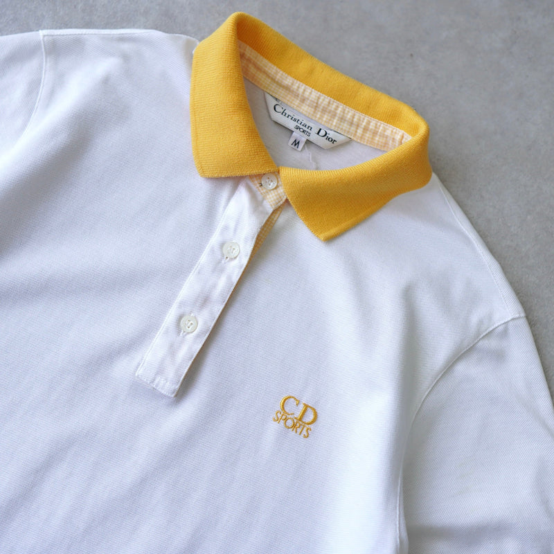 1990's Logo Embroidery Polo Shirt - NEWSED