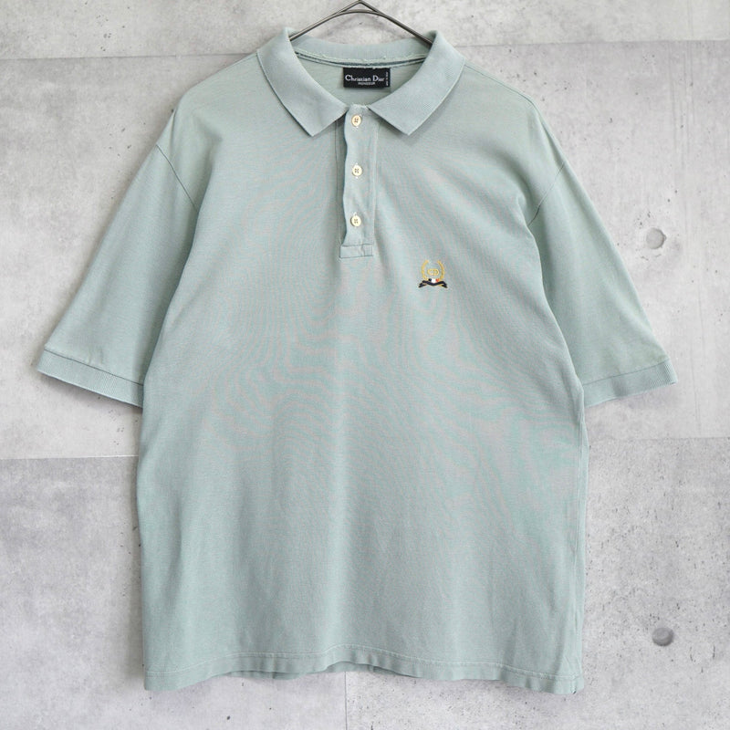 1990's Logo Embroidery Polo Shirt - NEWSED