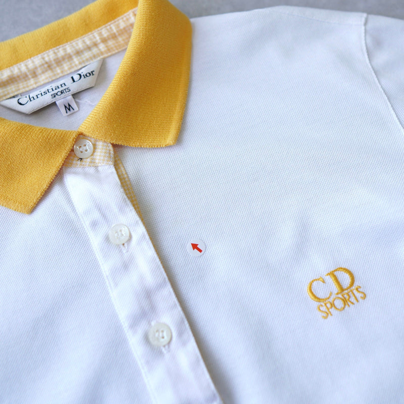 1990's Logo Embroidery Polo Shirt - NEWSED