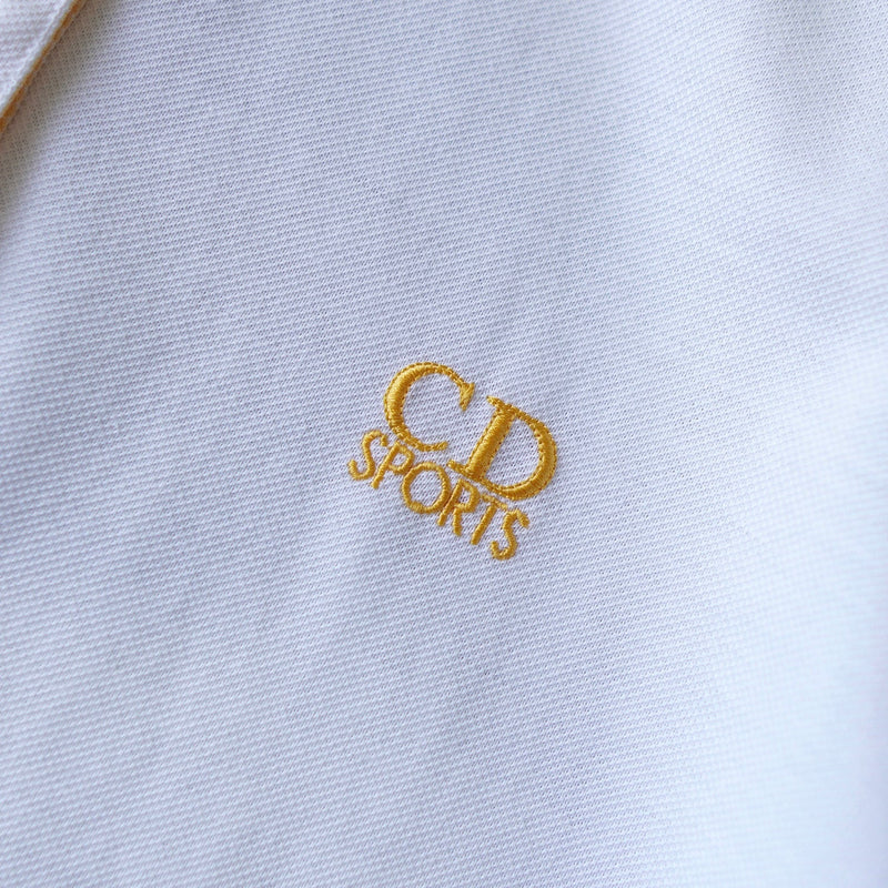 1990's Logo Embroidery Polo Shirt - NEWSED
