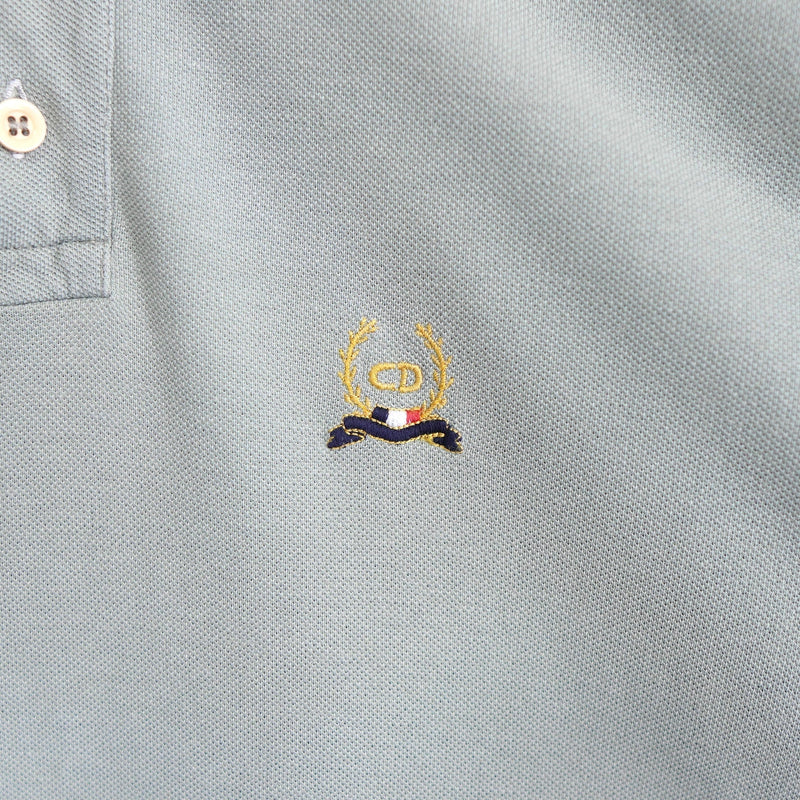 1990's Logo Embroidery Polo Shirt - NEWSED