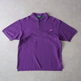1990's Logo Embroidery Polo Shirt - NEWSED