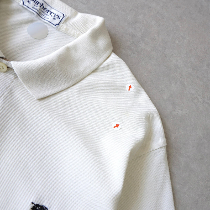 1990's Logo Embroidery Polo Shirt - NEWSED