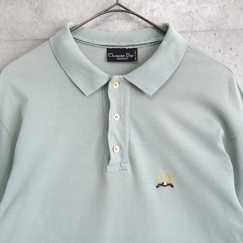 1990's Logo Embroidery Polo Shirt - NEWSED