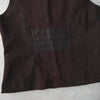 1990's Logo Embroidery Suede Leather Vest Made in Italy