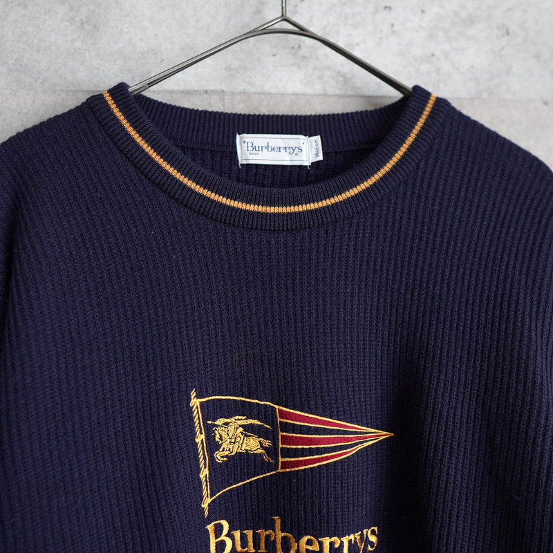 1990's Logo Embroidery Sweater - NEWSED