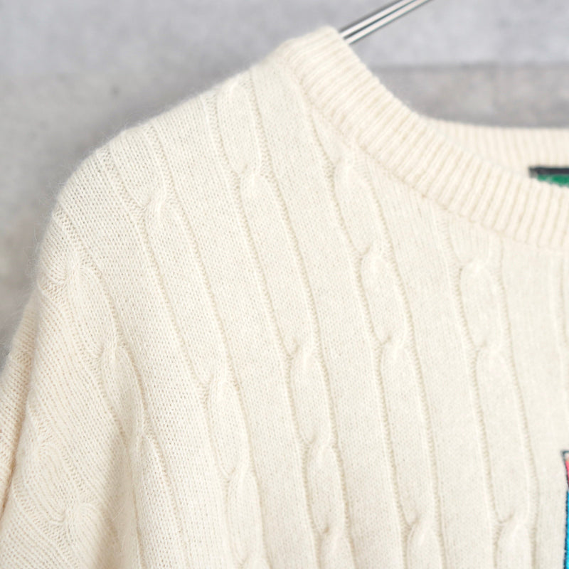 1990's Logo Embroidery Sweater - NEWSED