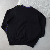 1990's Logo Embroidery Sweater - NEWSED