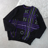 1990's Logo Embroidery Sweater - NEWSED