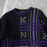 1990's Logo Embroidery Sweater - NEWSED