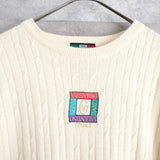 1990's Logo Embroidery Sweater - NEWSED