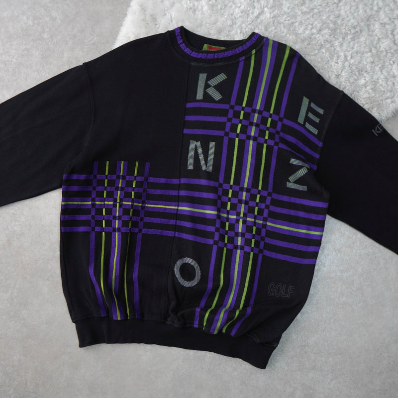 1990's Logo Embroidery Sweater - NEWSED