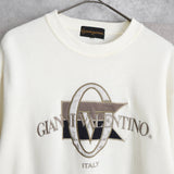 1990's Logo Embroidery Sweatshirt - NEWSED