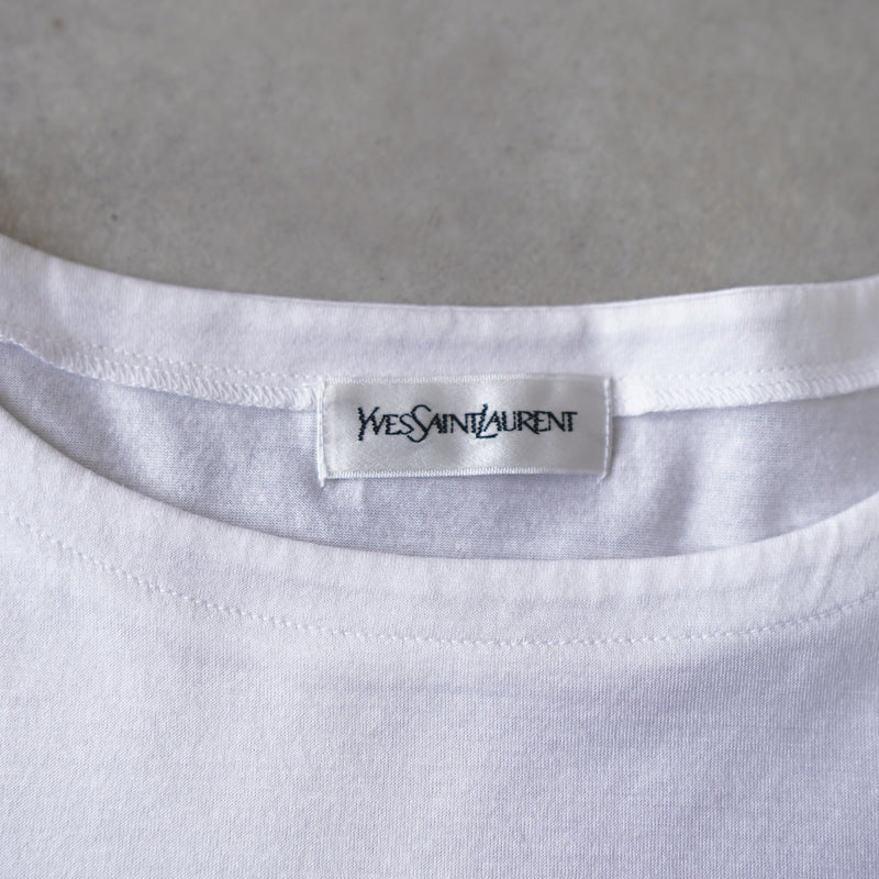 1990's Logo Embroidery Tee Shirt - NEWSED