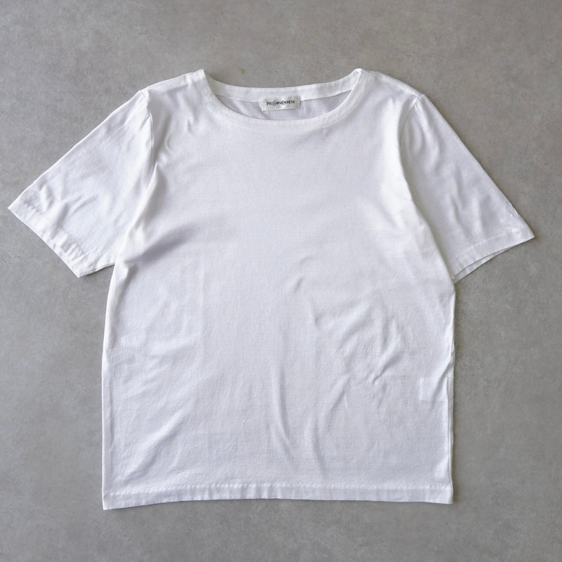 1990's Logo Embroidery Tee Shirt - NEWSED