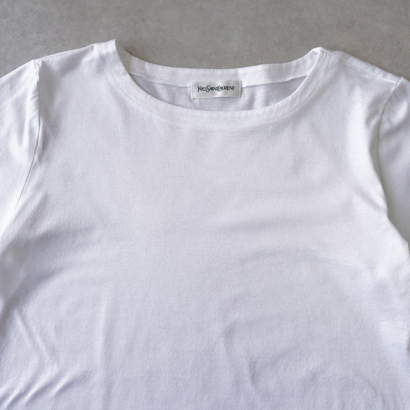 1990's Logo Embroidery Tee Shirt - NEWSED
