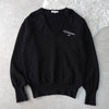 1990's Logo Embroidery V-neck Sweater