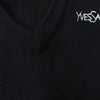 1990's Logo Embroidery V-neck Sweater