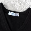 1990's Logo Embroidery V-neck Sweater