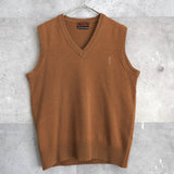 1990's Logo Embroidery Wool Vest - NEWSED