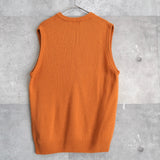 1990's Logo Embroidery Wool Vest - NEWSED