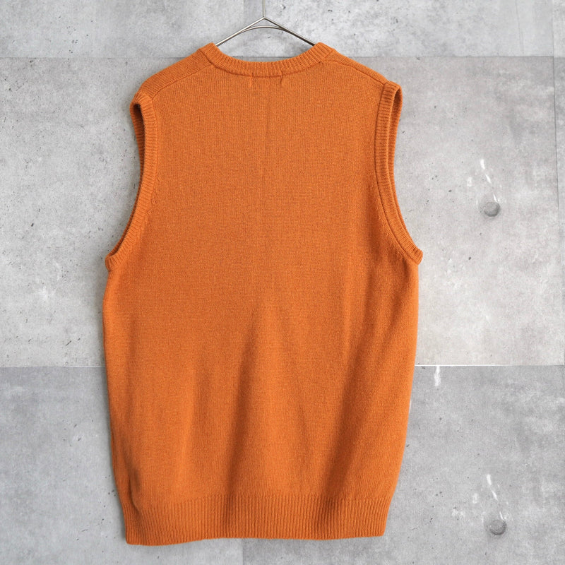 1990's Logo Embroidery Wool Vest - NEWSED