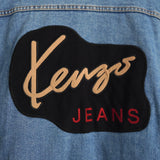 1990's Logo Patch Denim Jacket - NEWSED