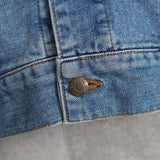 1990's Logo Patch Denim Jacket - NEWSED