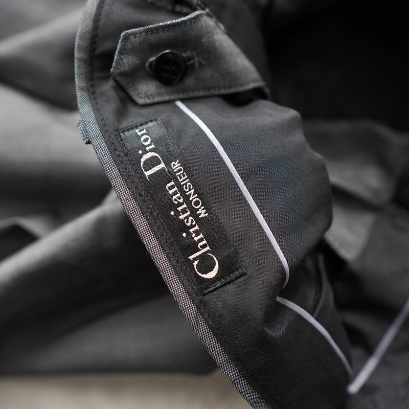 1990's Metallic Gray Trousers - NEWSED