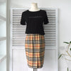 1990's Nova Check Midi Skirt