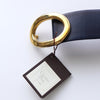 1990's Oval Buckle Leather Belt Deadstock