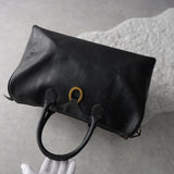 1990's Shadow Trotter Leather Boston Bag - NEWSED