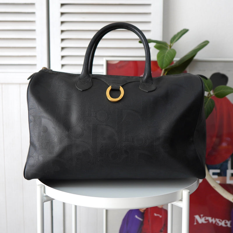 1990's Shadow Trotter Leather Boston Bag - NEWSED