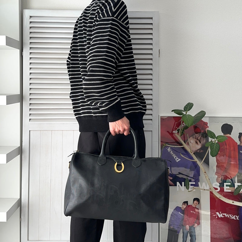 1990's Shadow Trotter Leather Boston Bag - NEWSED